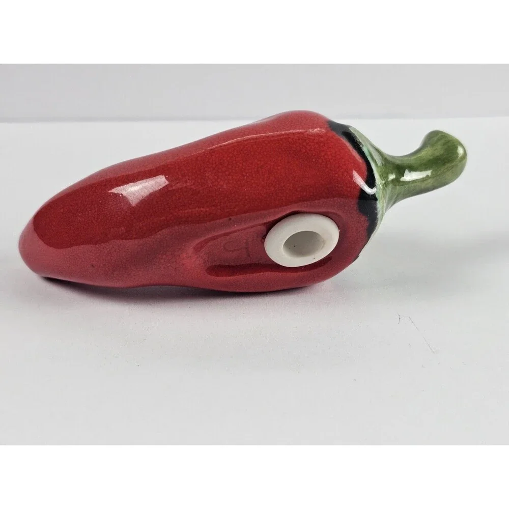 Hot Red Chlli Peppers Pepper Shaker Hole Spells P Includes Stopper